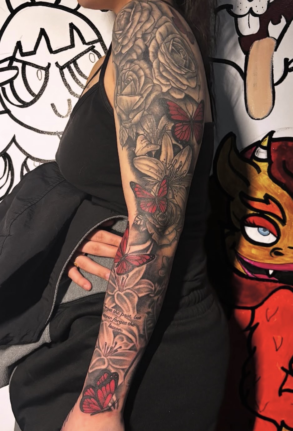 Floral Sleeve — Color tattoo by Triple Seven Inked